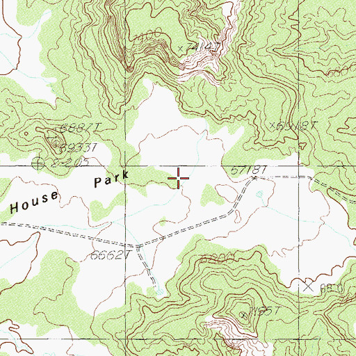 Topographic Map of House Park, UT