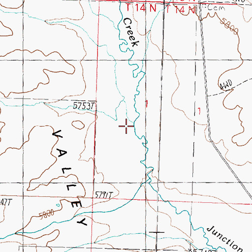 Topographic Map of Hubbard Creek, UT