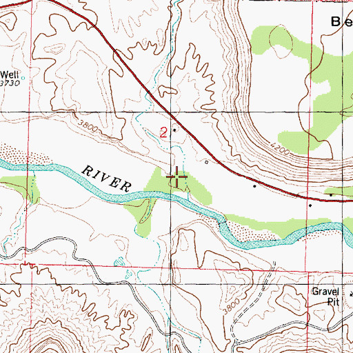 Topographic Map of Huber Wash, UT