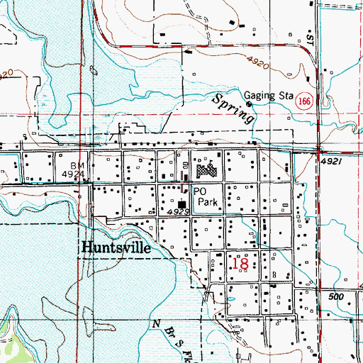 Topographic Map of Huntsville, UT