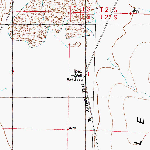Topographic Map of Ibex Well, UT