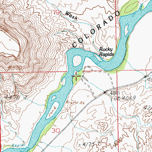 Topographic Map of Ida Gulch, UT