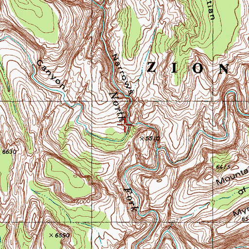 Topographic Map of Imlay Canyon, UT
