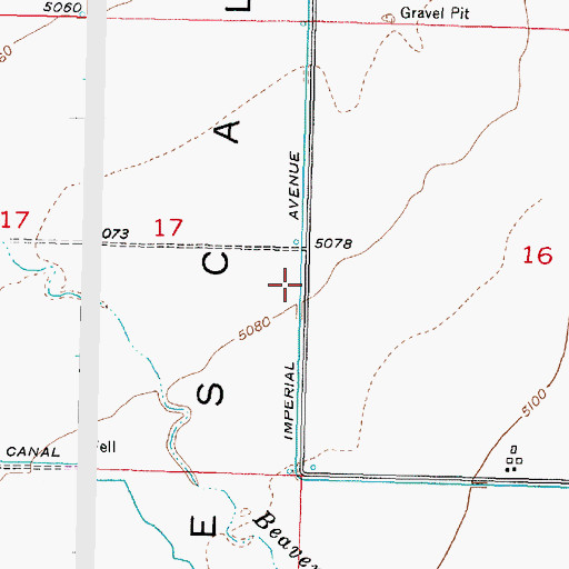 Topographic Map of Imperial Avenue Canal, UT