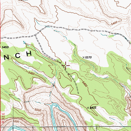 Topographic Map of Indian Bench, UT