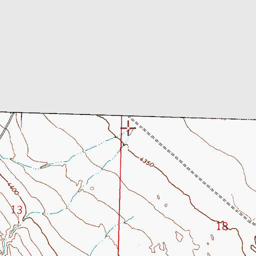 Topographic Map of Indian Farm Creek, UT