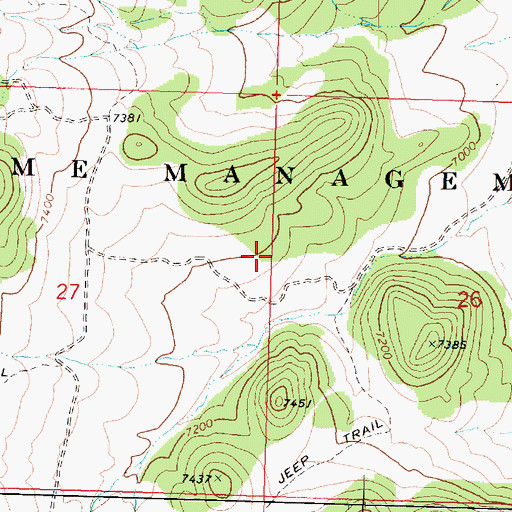 Topographic Map of Indian Peak State Game Management Area, UT