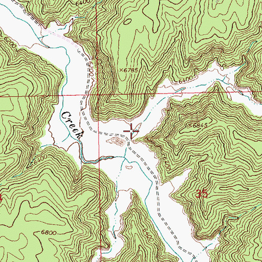 Topographic Map of Indian Spring Canyon, UT
