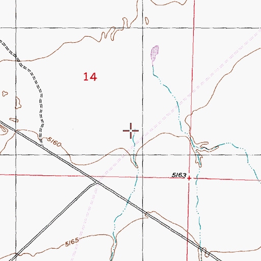 Topographic Map of Iron Springs Creek, UT