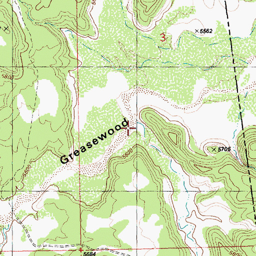 Topographic Map of Island Canyon, UT