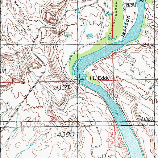 Topographic Map of J L Eddy, UT