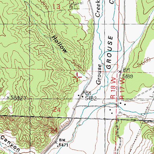 Topographic Map of Jack Hollow, UT