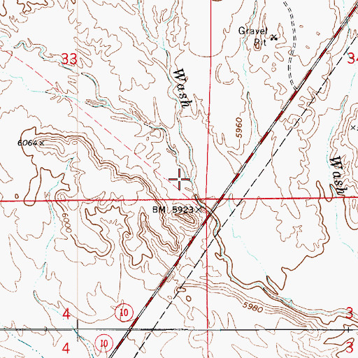 Topographic Map of Jackass Wash, UT