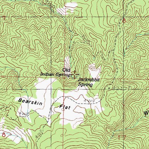 Topographic Map of Jackrabbit Spring, UT