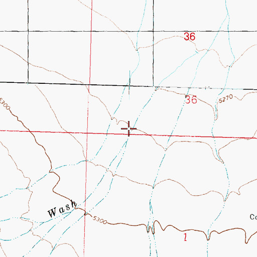 Topographic Map of Jackson Wash, UT