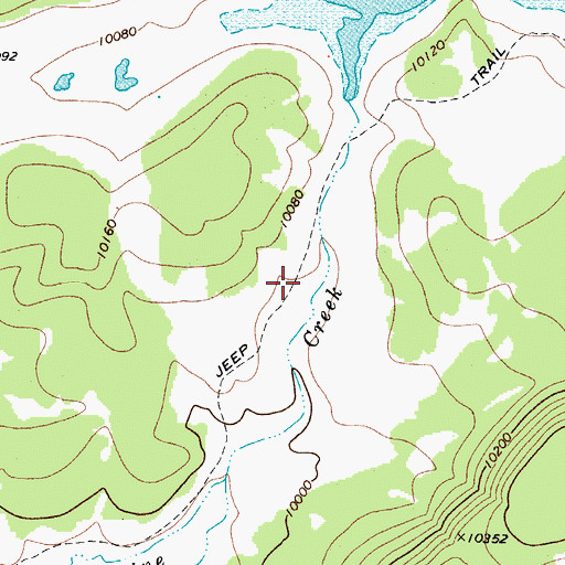 Topographic Map of Jacobs Valley, UT