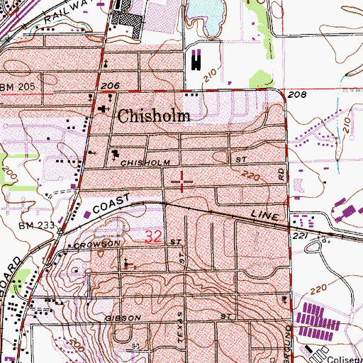 Topographic Map of Trinity Pentecostal Holiness Church, AL