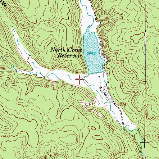 Topographic Map of Jake Hollow, UT