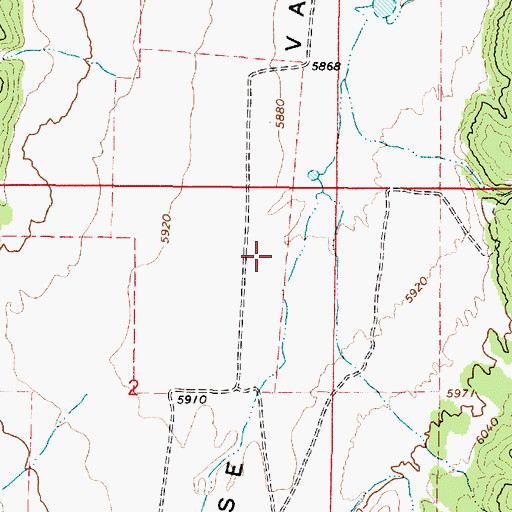 Topographic Map of Japanese Valley, UT