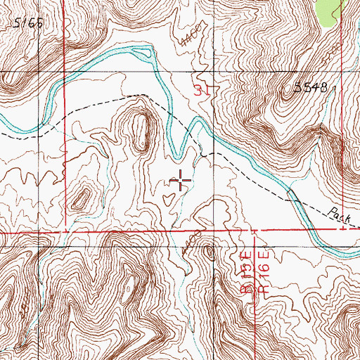 Topographic Map of Jenny Canyon, UT