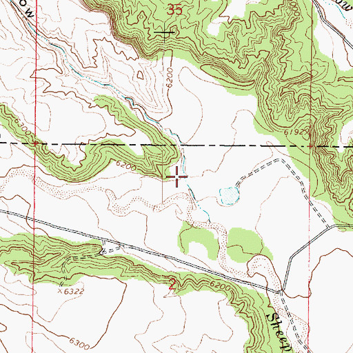 Topographic Map of Jim Hollow, UT