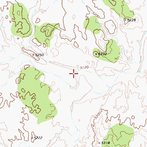 Topographic Map of Joe Hole Wash, UT