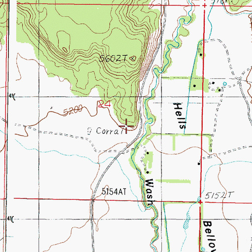 Topographic Map of Johnson Canyon, UT