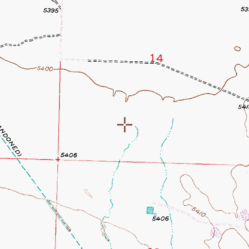 Topographic Map of Johnson Creek, UT