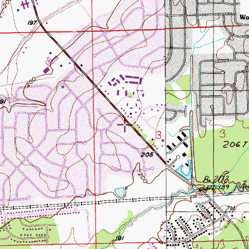 Topographic Map of Valley Park Baptist Church, AL
