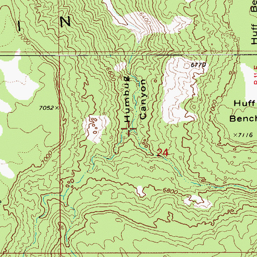 Topographic Map of Johnson Hollow, UT
