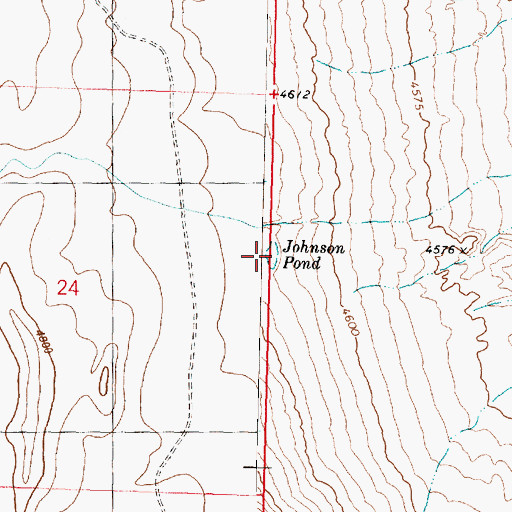 Topographic Map of Johnson Pond, UT