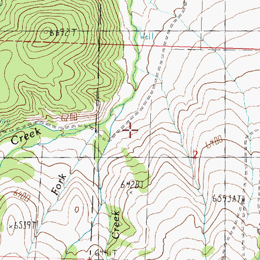 Topographic Map of Jones Creek, UT