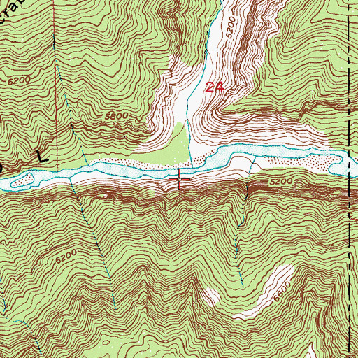 Topographic Map of Jones Hole Creek, UT