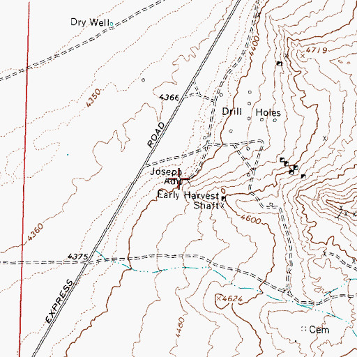 Topographic Map of Joseph Adit, UT