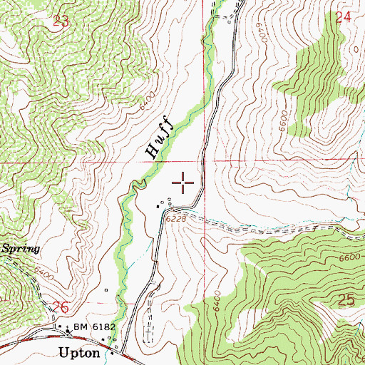 Topographic Map of Josh Hollow, UT