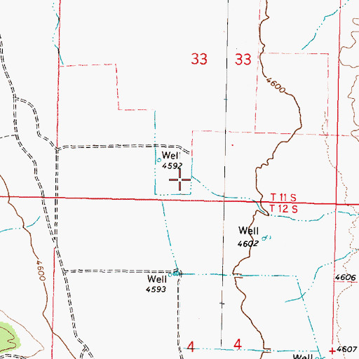 Topographic Map of Judd Creek, UT