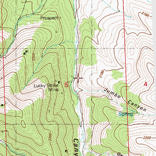 Topographic Map of Jumbo Canyon, UT