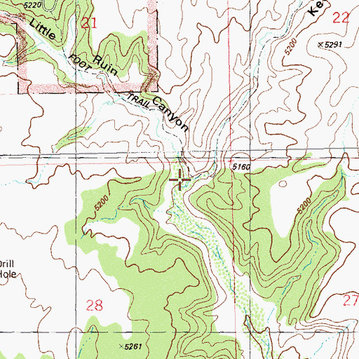 Topographic Map of Keeley Canyon, UT