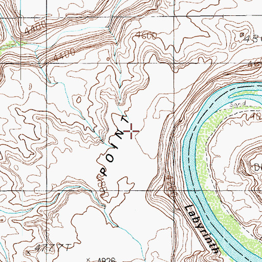 Topographic Map of Keg Point, UT