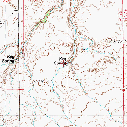 Topographic Map of Keg Spring, UT