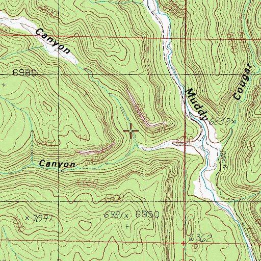 Topographic Map of Keller Canyon, UT