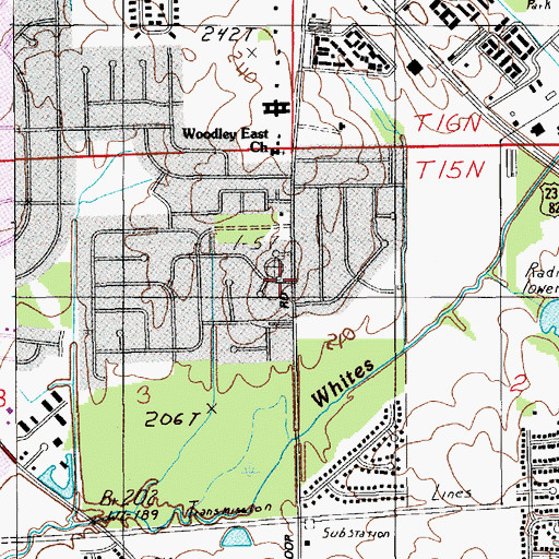Topographic Map of Virginia Estates, AL