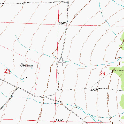 Topographic Map of Kelly Canyon, UT