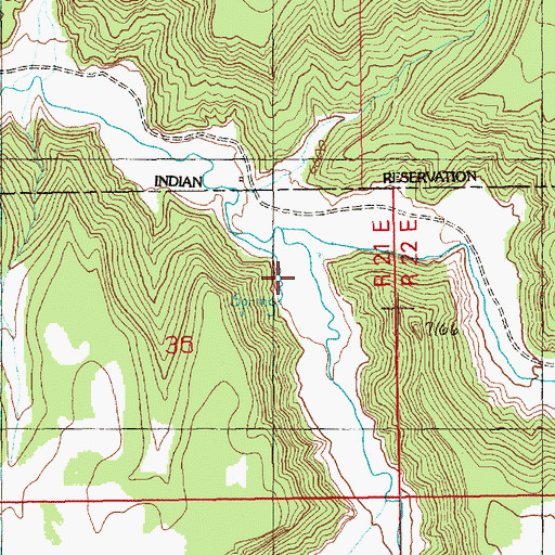 Topographic Map of Kelly Canyon, UT