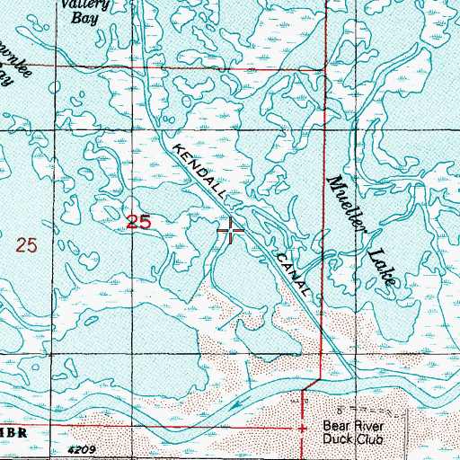 Topographic Map of Kendall Canal, UT