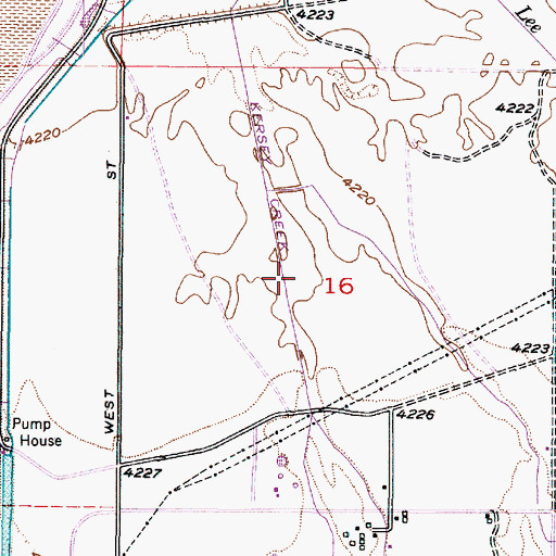 Topographic Map of Kersey Creek Canal, UT