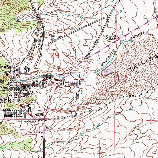 Topographic Map of Keystone Gulch, UT