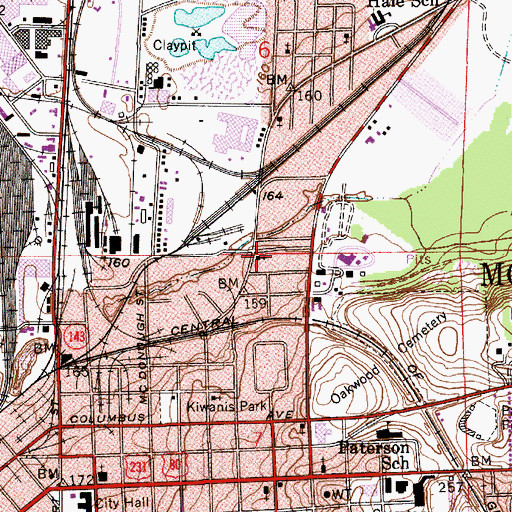 Topographic Map of Weeping Willow Baptist Church, AL