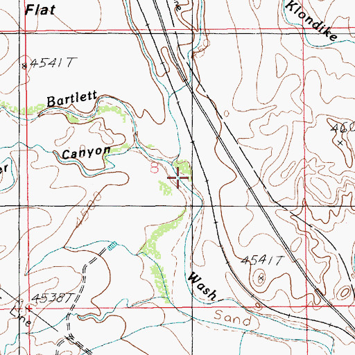 Topographic Map of Klondike Wash, UT
