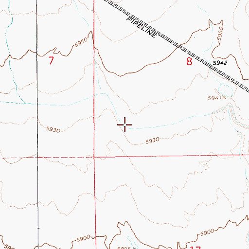 Topographic Map of Knight Ditch, UT